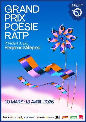 visuel de l'affiche du Grand Prix Poésie RATP 2026